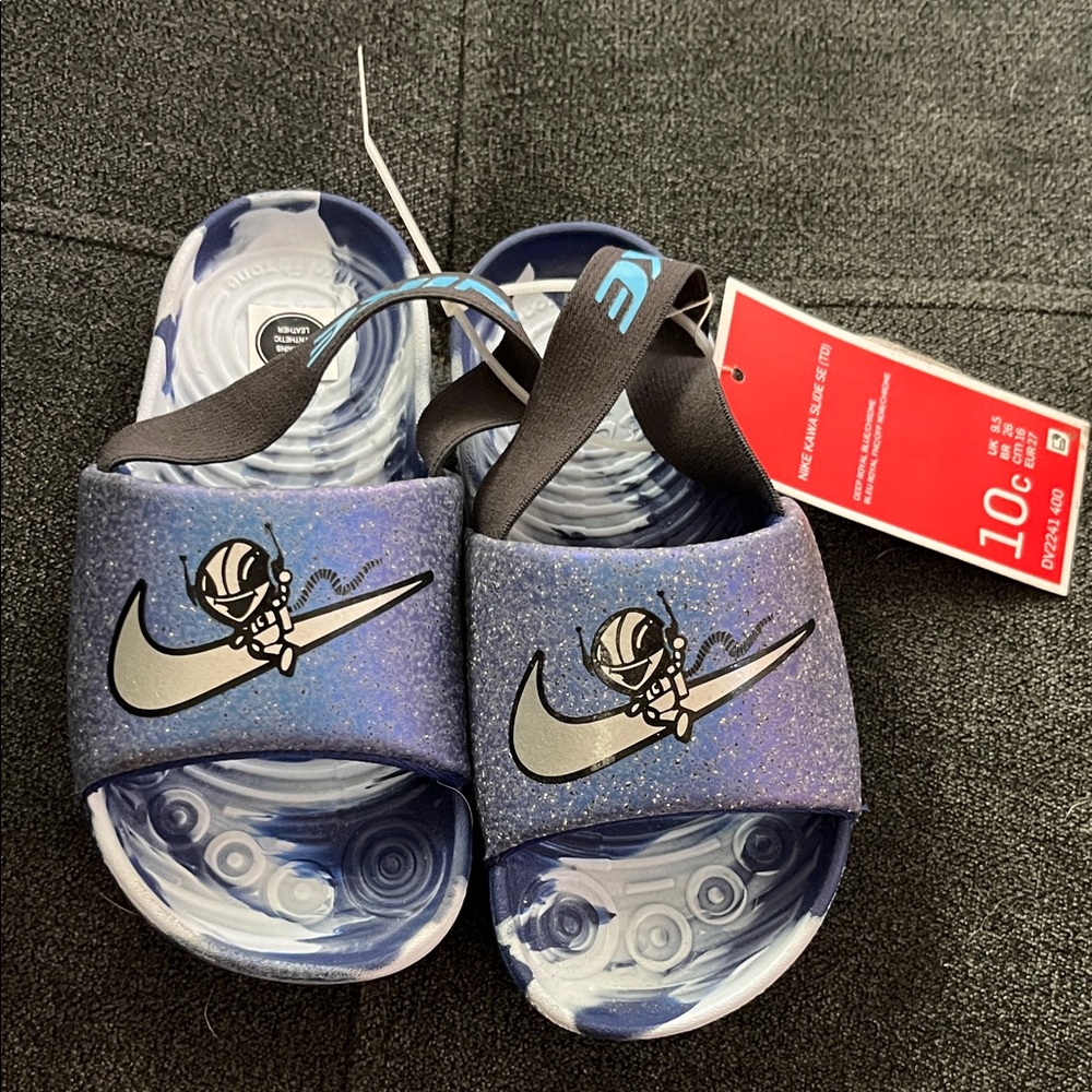 Nike Kids Galaxy Blue Slide Sandals
